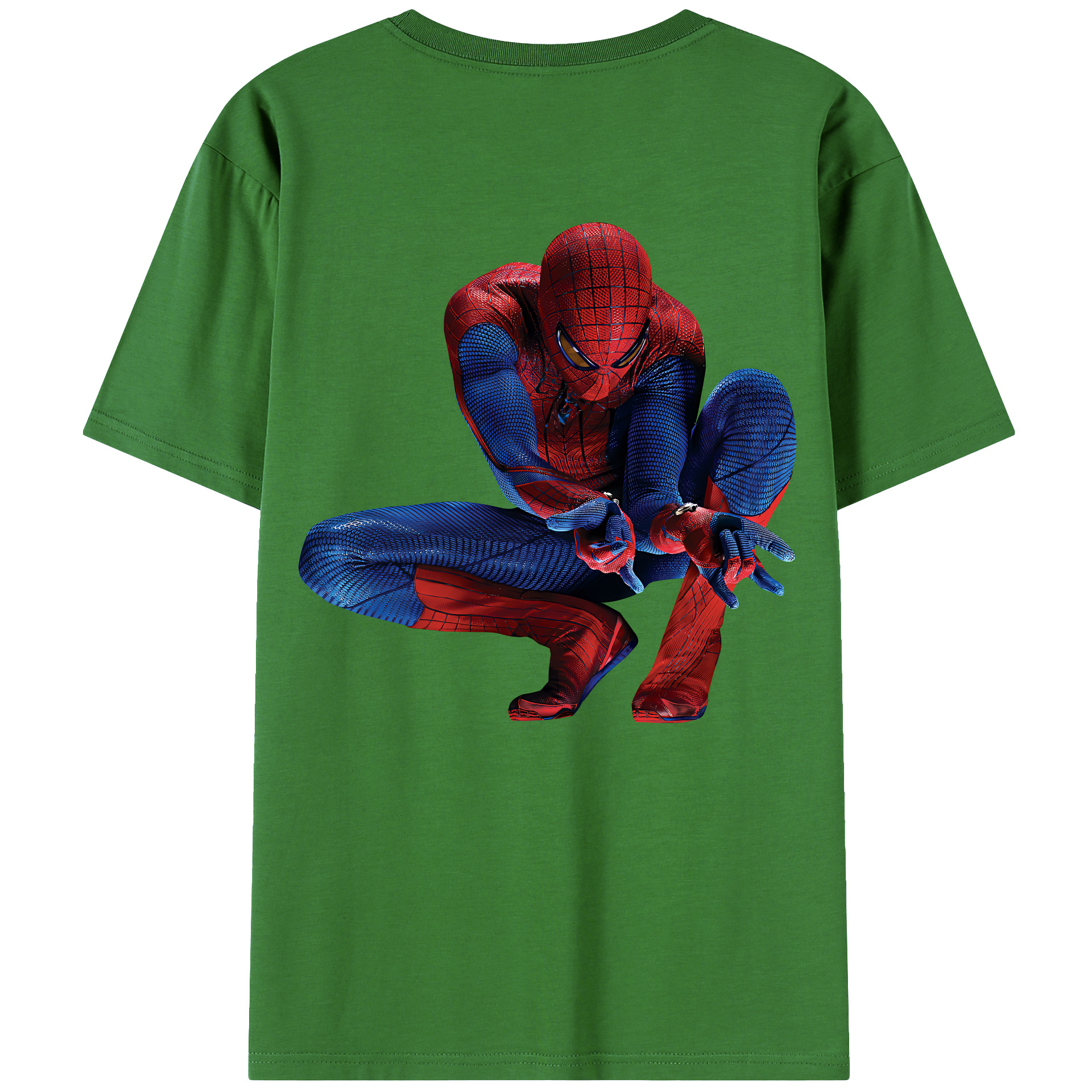 （画像用） Spider Man スパイダーマン レディース半袖Tシャツ(バックプリント)